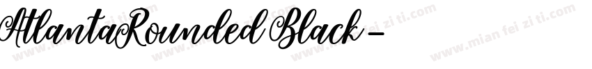 AtlantaRounded Black字体转换
